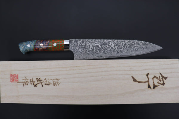 Takeshi Saji Gyuto Takeshi Saji SUMMIT ― Limited Edition Custom Series SMT-871 R-2 Custom Damascus Gyuto 210mm (8.2 Inch)