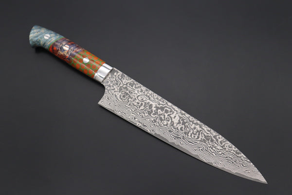 Takeshi Saji Gyuto Takeshi Saji SUMMIT ― Limited Edition Custom Series SMT-871 R-2 Custom Damascus Gyuto 210mm (8.2 Inch)