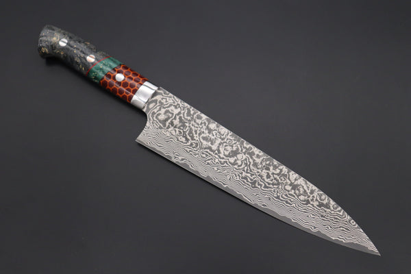 Takeshi Saji Gyuto Takeshi Saji SUMMIT ― Limited Edition Custom Series SMT-872 R-2 Custom Damascus Gyuto 210mm (8.2 Inch)