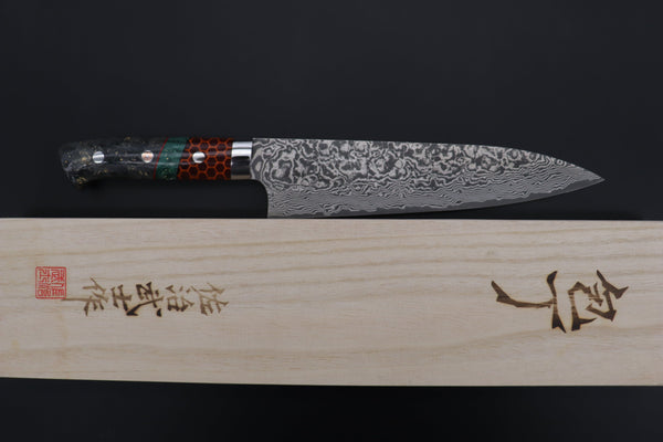 Takeshi Saji Gyuto Takeshi Saji SUMMIT ― Limited Edition Custom Series SMT-872 R-2 Custom Damascus Gyuto 210mm (8.2 Inch)