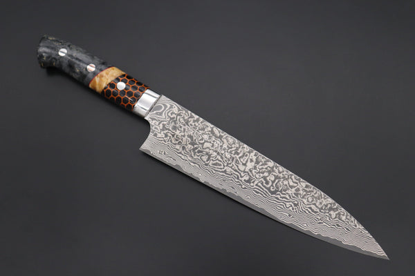 Takeshi Saji Gyuto Takeshi Saji SUMMIT ― Limited Edition Custom Series SMT-873 R-2 Custom Damascus Gyuto 210mm (8.2 Inch)