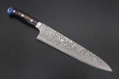 Takeshi Saji Gyuto Takeshi Saji SUMMIT ― Limited Edition Custom Series SMT-876 R-2 Custom Damascus Gyuto 240mm (9.4 Inch)