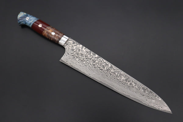 Takeshi Saji Gyuto Takeshi Saji SUMMIT ― Limited Edition Custom Series SMT-877 R-2 Custom Damascus Gyuto 240mm (9.4 Inch)