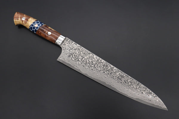 Takeshi Saji Gyuto Takeshi Saji SUMMIT ― Limited Edition Custom Series SMT-879 R-2 Custom Damascus Gyuto 240mm (9.4 Inch)