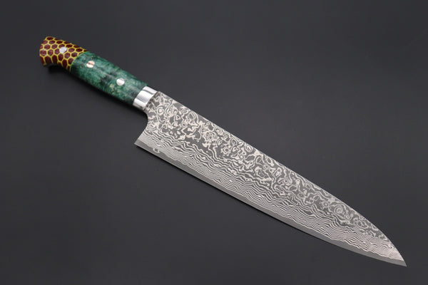 Takeshi Saji Gyuto Takeshi Saji SUMMIT ― Limited Edition Custom Series SMT-880 R-2 Custom Damascus Gyuto 240mm (9.4 Inch)