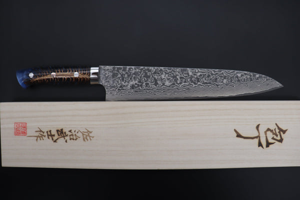 Takeshi Saji Gyuto Takeshi Saji SUMMIT ― Limited Edition Custom Series SMT-882 R-2 Custom Damascus Gyuto 270mm (10.6 Inch)