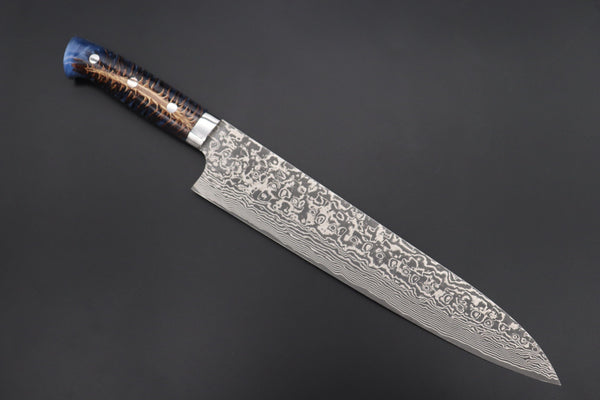 Takeshi Saji Gyuto Takeshi Saji SUMMIT ― Limited Edition Custom Series SMT-882 R-2 Custom Damascus Gyuto 270mm (10.6 Inch)