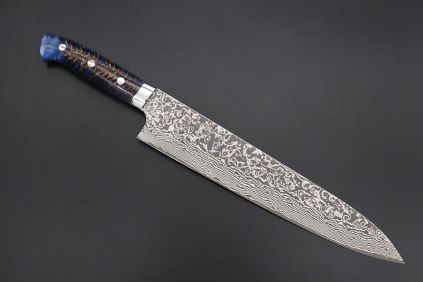 Takeshi Saji Gyuto Takeshi Saji SUMMIT ― Limited Edition Custom Series SMT-883 R-2 Custom Damascus Gyuto 270mm (10.6 Inch)