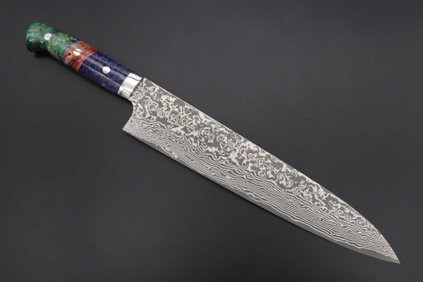 Takeshi Saji Gyuto Takeshi Saji SUMMIT ― Limited Edition Custom Series SMT-884 R-2 Custom Damascus Gyuto 270mm (10.6 Inch)