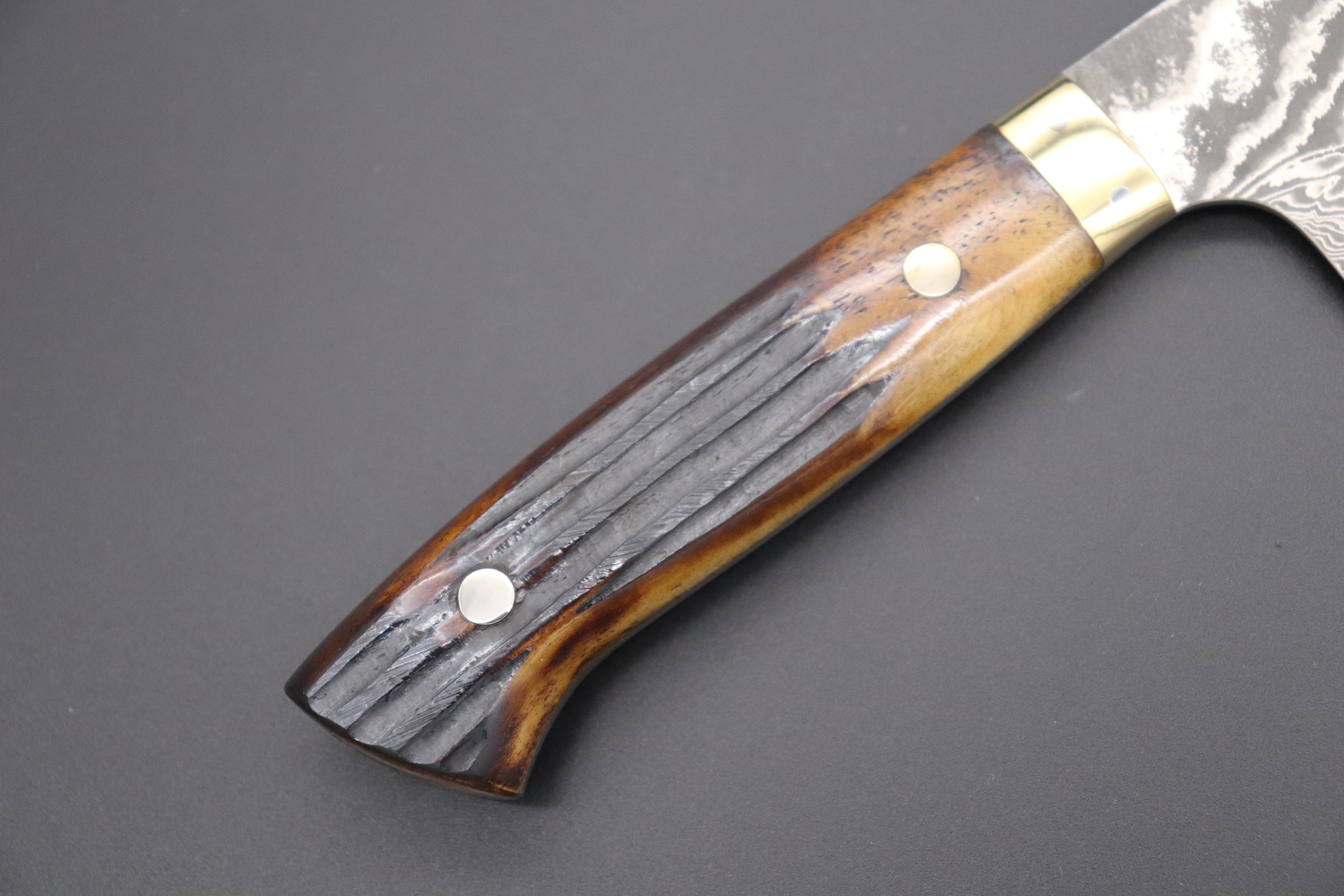 Curved Slicer (Butcher) Knife 10 Inch - Damascus Japanese VG10