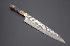 HUGE Custom Chef knife - 9 Best VG10 Damascus Gyuto Made In