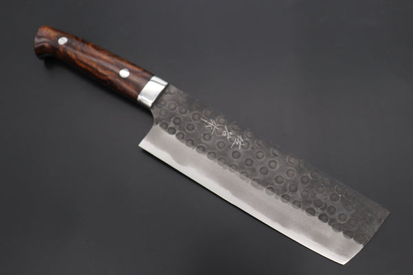 Takeshi Saji Nakiri ASBI-4 Nakiri 165mm Takeshi Saji Aogami Super Custom Series Nakiri 165mm (6.4 inch, Ironwood Handle)