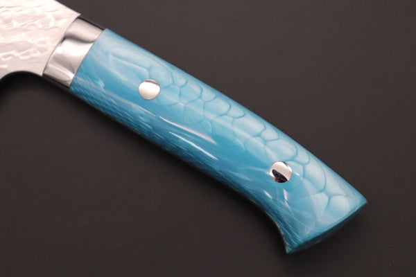 Takeshi Saji Nakiri Takeshi Saji SUMMIT ― Limited Edition Custom Series SMT-1031 STRIX SAN-MAI Custom Hammered Nakiri 165mm (6.4 Inch)