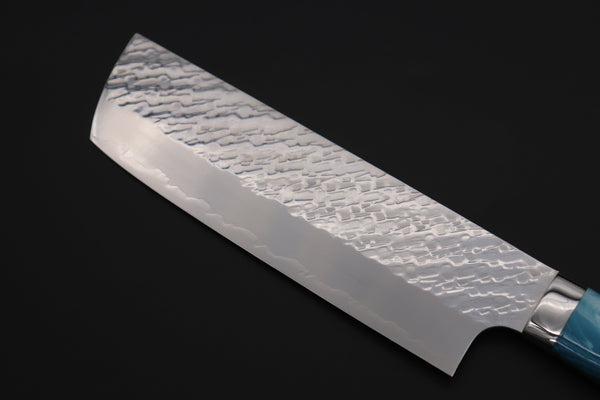 Takeshi Saji Nakiri Takeshi Saji SUMMIT ― Limited Edition Custom Series SMT-1031 STRIX SAN-MAI Custom Hammered Nakiri 165mm (6.4 Inch)