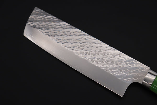 Takeshi Saji Nakiri Takeshi Saji SUMMIT ― Limited Edition Custom Series SMT-1032 STRIX SAN-MAI Custom Hammered Nakiri 165mm (6.4 Inch)
