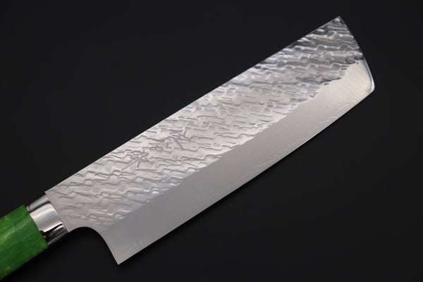Takeshi Saji Nakiri Takeshi Saji SUMMIT ― Limited Edition Custom Series SMT-1032 STRIX SAN-MAI Custom Hammered Nakiri 165mm (6.4 Inch)