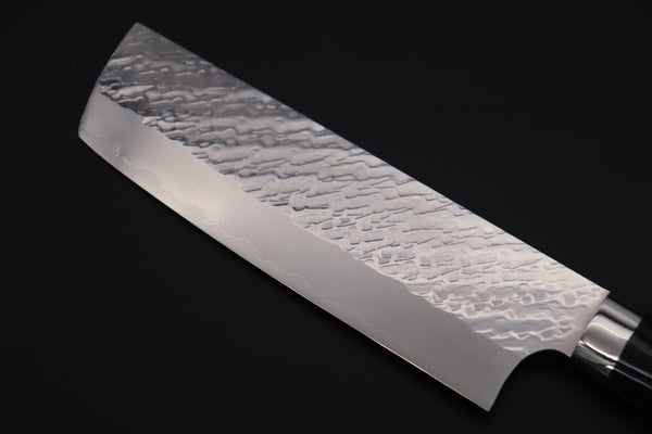 Takeshi Saji Nakiri Takeshi Saji SUMMIT ― Limited Edition Custom Series SMT-1033 STRIX SAN-MAI Custom Hammered Nakiri 165mm (6.4 Inch)