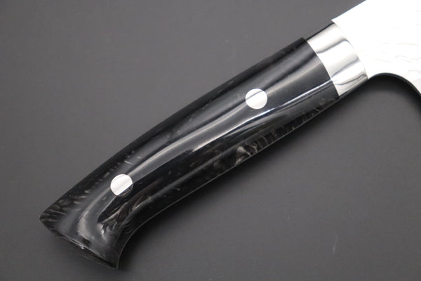 Takeshi Saji Nakiri Takeshi Saji SUMMIT ― Limited Edition Custom Series SMT-1033 STRIX SAN-MAI Custom Hammered Nakiri 165mm (6.4 Inch)