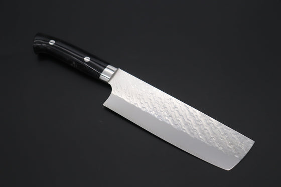 Takeshi Saji Nakiri Takeshi Saji SUMMIT ― Limited Edition Custom Series SMT-1033 STRIX SAN-MAI Custom Hammered Nakiri 165mm (6.4 Inch)
