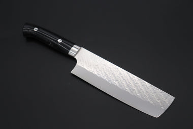 Takeshi Saji Nakiri Takeshi Saji SUMMIT ― Limited Edition Custom Series SMT-1033 STRIX SAN-MAI Custom Hammered Nakiri 165mm (6.4 Inch)