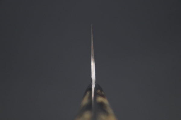 Takeshi Saji Nakiri Takeshi Saji SUMMIT ― Limited Edition Custom Series SMT-1124 VG-10W磨 Multi-Colored Golden-Rainbow Damascus Nakiri 165mm (6.4 Inch)