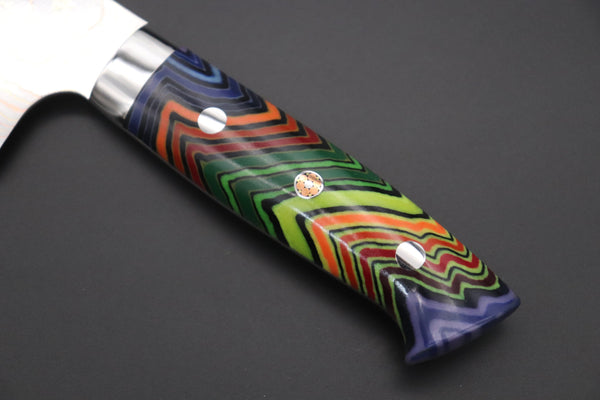 Takeshi Saji Nakiri Takeshi Saji SUMMIT ― Limited Edition Custom Series SMT-837 Blue Steel No.2 Rainbow Damascus Nakiri 165mm (6.4 inch)