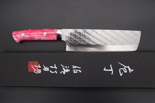 Takeshi Saji Nakiri Takeshi Saji SUMMIT ― Limited Edition Custom Series SMT-846 STRIX SAN-MAI Custom Hammered Nakiri 165mm (6.4')