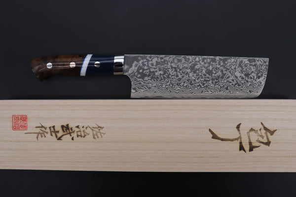 Takeshi Saji Nakiri Takeshi Saji SUMMIT ― Limited Edition Custom Series SMT-862 R-2 Custom Damascus Nakiri 165mm (6.4 Inch)