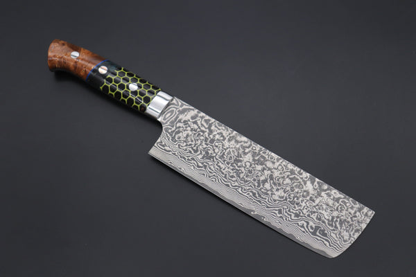 Takeshi Saji Nakiri Takeshi Saji SUMMIT ― Limited Edition Custom Series SMT-863 R-2 Custom Damascus Nakiri 165mm (6.4 Inch)