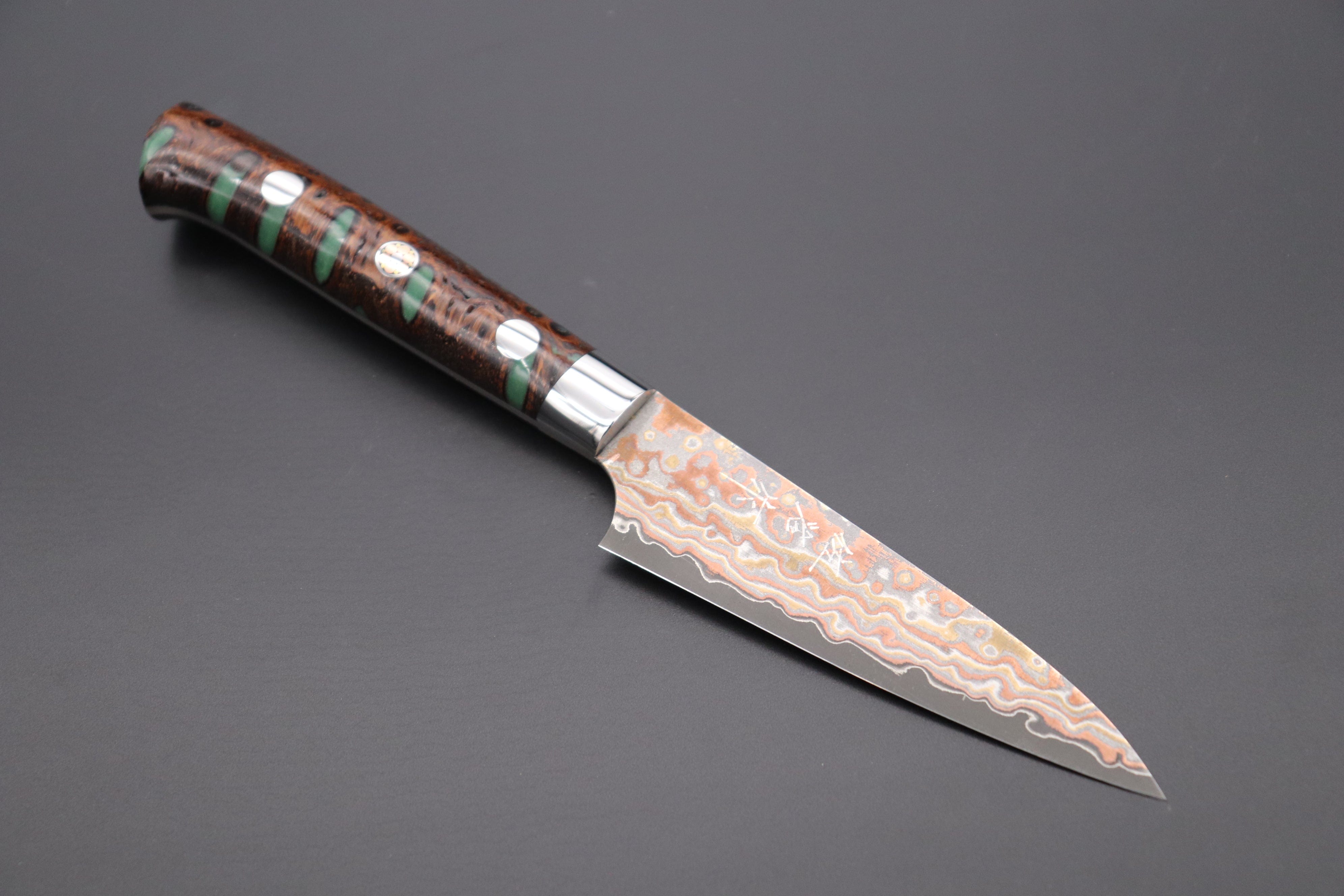 New Handcrafted VG10 Copper Damascus Kitchen Utility Knife for Sale
