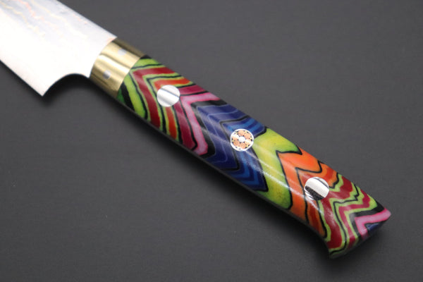 Takeshi Saji Paring Takeshi Saji SUMMIT ― Limited Edition Custom Series SMT-812 Blue Steel No.2 Rainbow Damascus Paring 90mm (3.5 Inch)