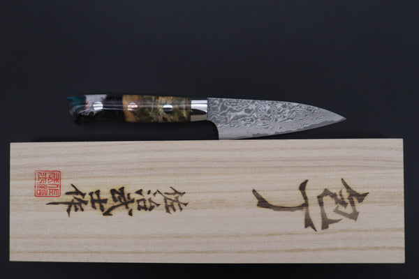 Takeshi Saji Paring Takeshi Saji SUMMIT ― Limited Edition Custom Series SMT-847 R-2 Custom Damascus Paring 95mm (3.7 Inch)