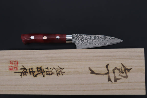 Takeshi Saji Paring Takeshi Saji SUMMIT ― Limited Edition Custom Series SMT-849 R-2 Custom Damascus Paring 95mm (3.7 Inch)