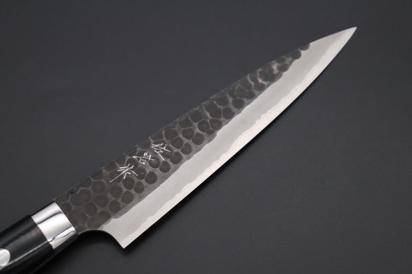Takeshi Saji Petty Takeshi Saji Aogami Super Custom Series Petty (130mm and 150mm, Linen Micarta Handle)