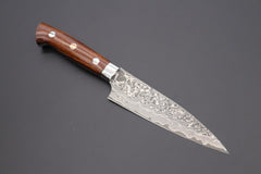 Takeshi Saji R-2 Custom Black Damascus Wild Series Petty Knife