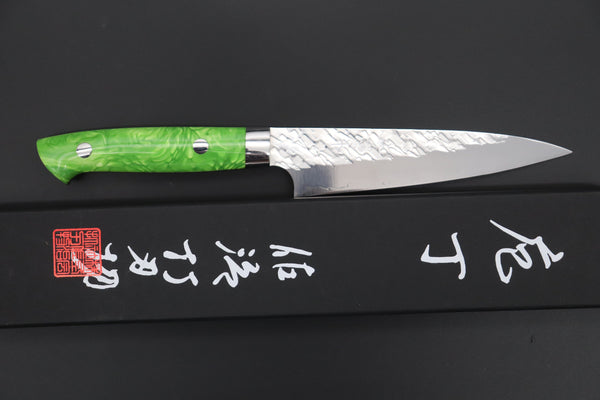 Takeshi Saji Petty Takeshi Saji SUMMIT ― Limited Edition Custom Series SMT-1023 STRIX SAN-MAI Custom Hammered Petty 135mm (5.3 Inch)