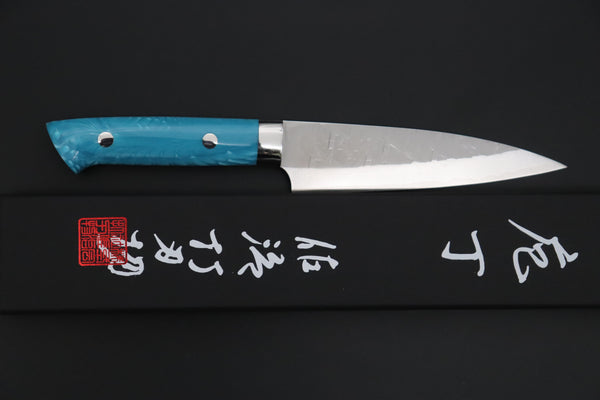 Takeshi Saji Petty Takeshi Saji SUMMIT ― Limited Edition Custom Series SMT-1228 SRS-13 Hammer Forged Petty 130mm (5.1 Inch)