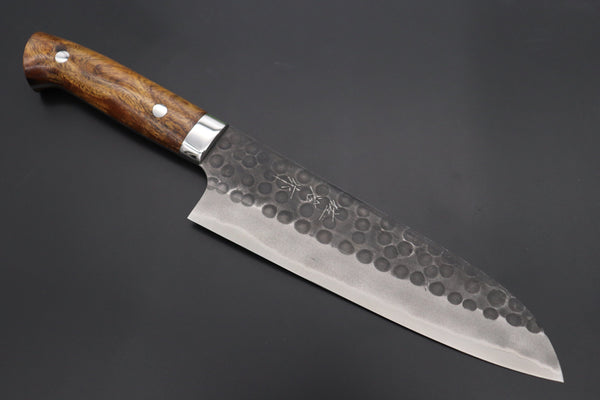 Takeshi Saji Santoku ASBI-3 Santoku 180mm Takeshi Saji Aogami Super Custom Series Santoku 180mm (7 inch, Ironwood Handle)