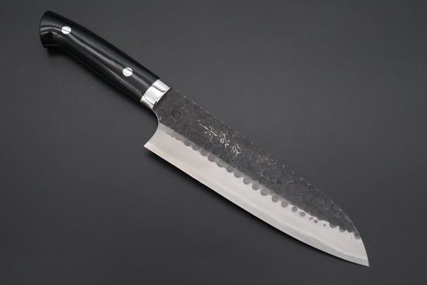 Takeshi Saji Santoku ASB-3 Santoku 180mm Takeshi Saji Aogami Super Custom Series Santoku 180mm (7 inch, Linen Micarta Handle)