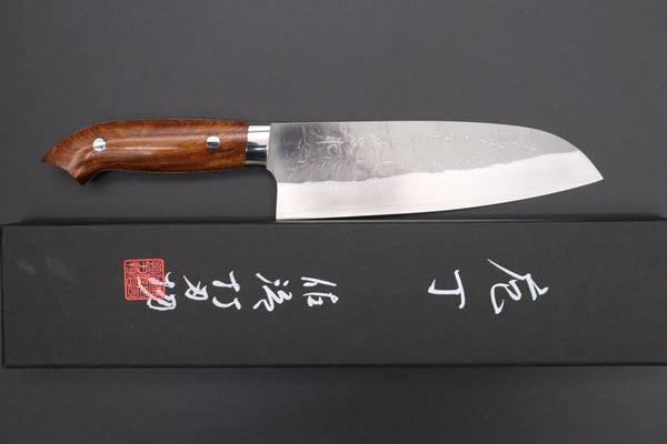 Takeshi Saji Santoku Takeshi Saji SRS-13 Custom Series Designed By Nomura Santoku 180mm (7 inch, Ironwood Handle)