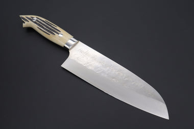 Takeshi Saji Santoku Takeshi Saji SRS-13 Custom Series Designed By Nomura Santoku 180mm (7 inch, Stag Bone Handle)
