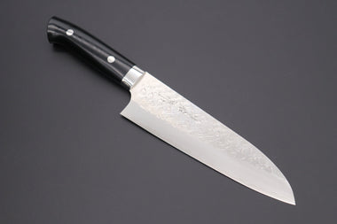 Takeshi Saji Santoku Takeshi Saji SRS-13 Custom Series Santoku 180mm (7 inch, Black Linen Micarta Handle)