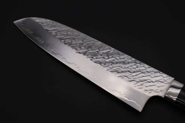 Takeshi Saji Santoku Takeshi Saji SUMMIT ― Limited Edition Custom Series SMT-1025 STRIX SAN-MAI Custom Hammered Santoku 180mm (7 Inch)
