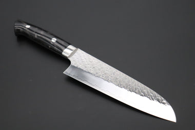Takeshi Saji Santoku Takeshi Saji SUMMIT ― Limited Edition Custom Series SMT-1025 STRIX SAN-MAI Custom Hammered Santoku 180mm (7 Inch)