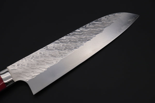 Takeshi Saji Santoku Takeshi Saji SUMMIT ― Limited Edition Custom Series SMT-1026 STRIX SAN-MAI Custom Hammered Santoku 180mm (7 Inch)