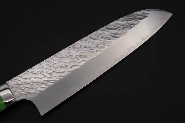 Takeshi Saji Santoku Takeshi Saji SUMMIT ― Limited Edition Custom Series SMT-1027 STRIX SAN-MAI Custom Hammered Santoku 180mm (7 Inch)