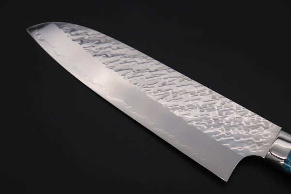 Takeshi Saji Santoku Takeshi Saji SUMMIT ― Limited Edition Custom Series SMT-1028 STRIX SAN-MAI Custom Hammered Santoku 180mm (7 Inch)
