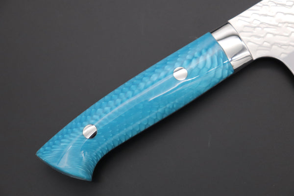 Takeshi Saji Santoku Takeshi Saji SUMMIT ― Limited Edition Custom Series SMT-1028 STRIX SAN-MAI Custom Hammered Santoku 180mm (7 Inch)