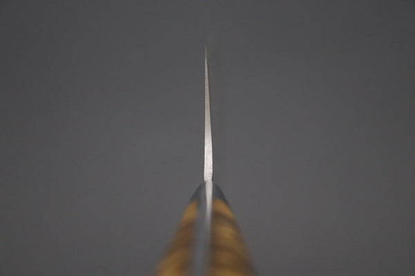 Takeshi Saji Santoku Takeshi Saji SUMMIT ― Limited Edition Custom Series SMT-1041 VG-10W Multi-Colored Golden-Rainbow Damascus Santoku 180mm (7 Inch)