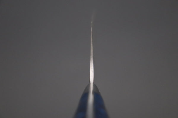 Takeshi Saji Santoku Takeshi Saji SUMMIT ― Limited Edition Custom Series SMT-1042 VG-10W Multi-Colored Golden-Rainbow Damascus Santoku 180mm (7 Inch)